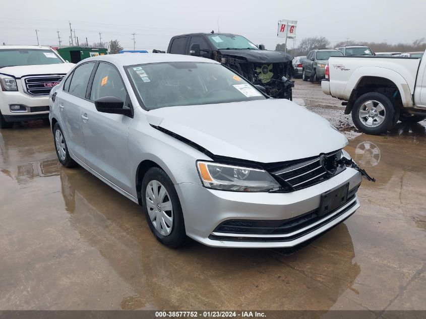 2015 VOLKSWAGEN JETTA 2.0L S