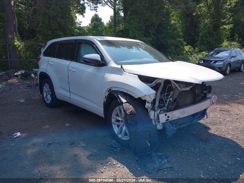 2015 TOYOTA HIGHLANDER LE V6