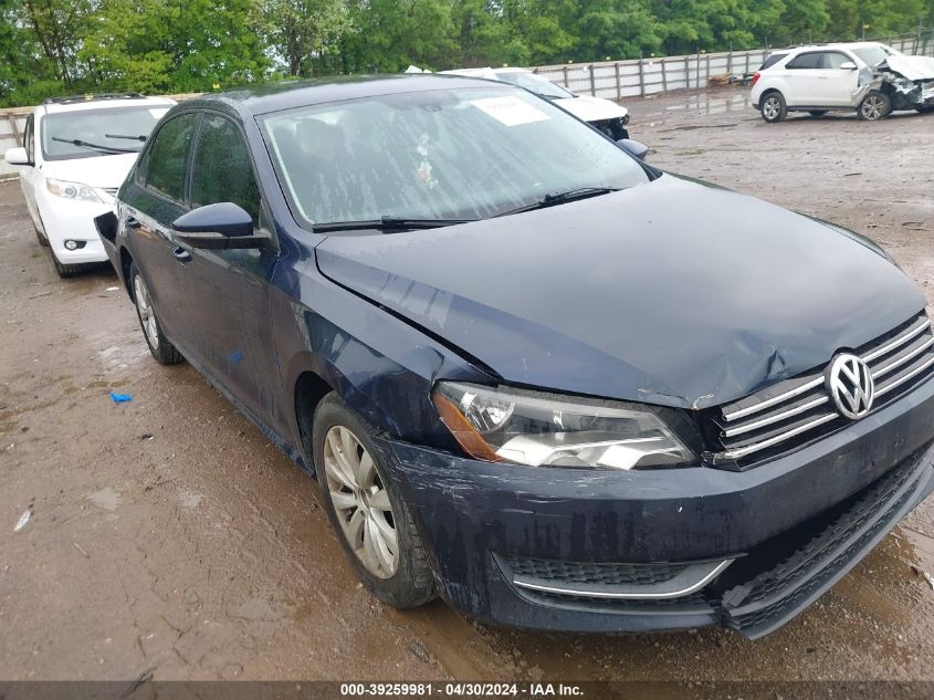 2012 VOLKSWAGEN PASSAT 2.5L S