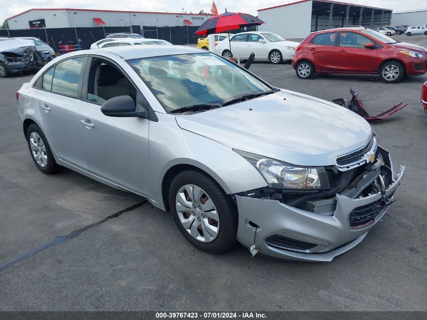 2015 CHEVROLET CRUZE L MANUAL