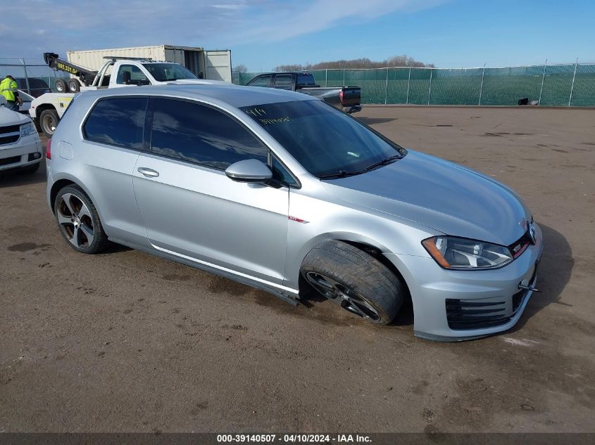 2016 VOLKSWAGEN GOLF GTI S 2-DOOR