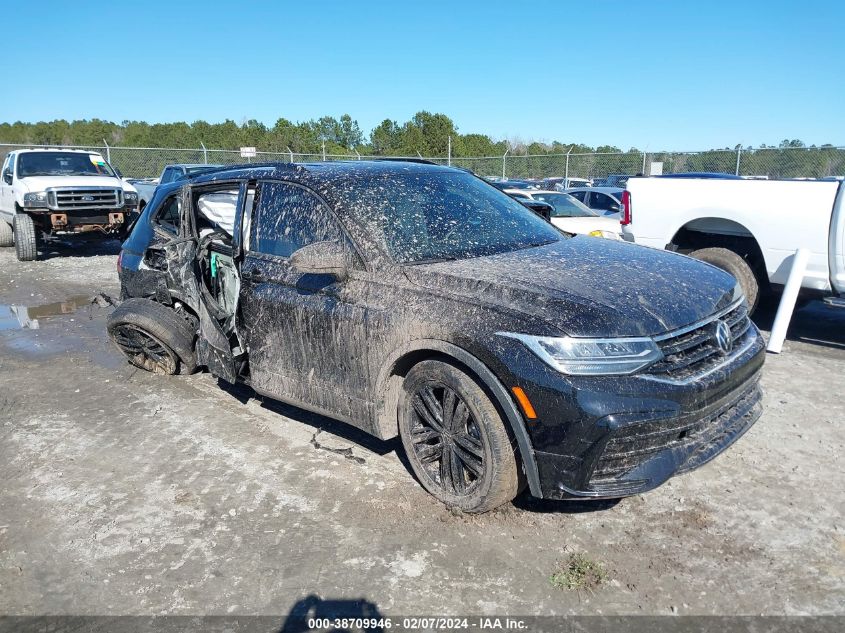 2022 VOLKSWAGEN TIGUAN 2.0T SE R-LINE BLACK