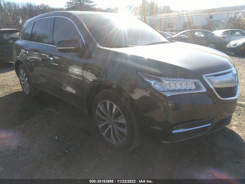 2016 ACURA MDX W/TECH/W/TECH/ACURAWATCH PLUS