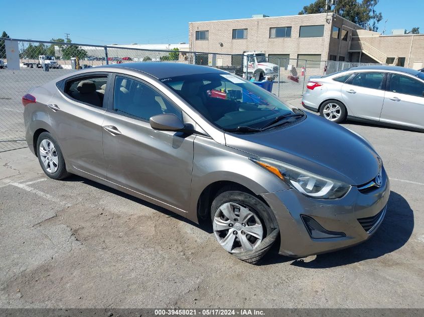 2016 HYUNDAI ELANTRA SE