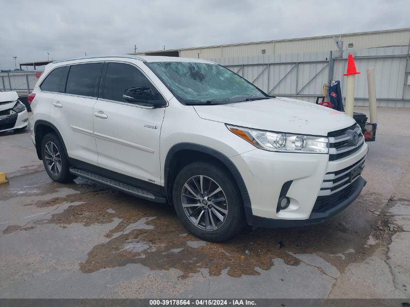 2019 TOYOTA HIGHLANDER HYBRID XLE