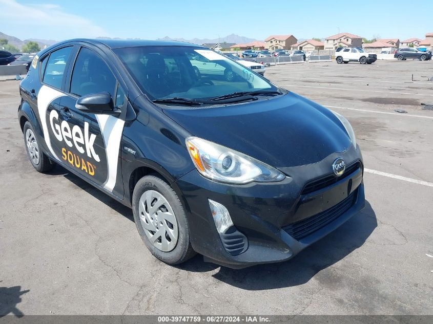 2016 TOYOTA PRIUS C TWO