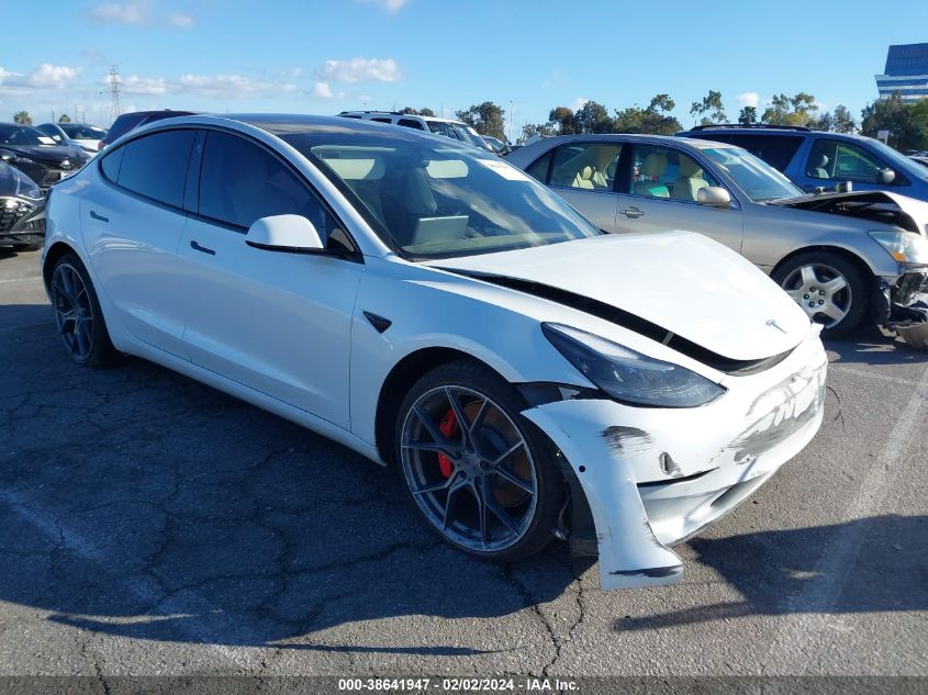 2022 TESLA MODEL 3 PERFORMANCE DUAL MOTOR ALL-WHEEL DRIVE