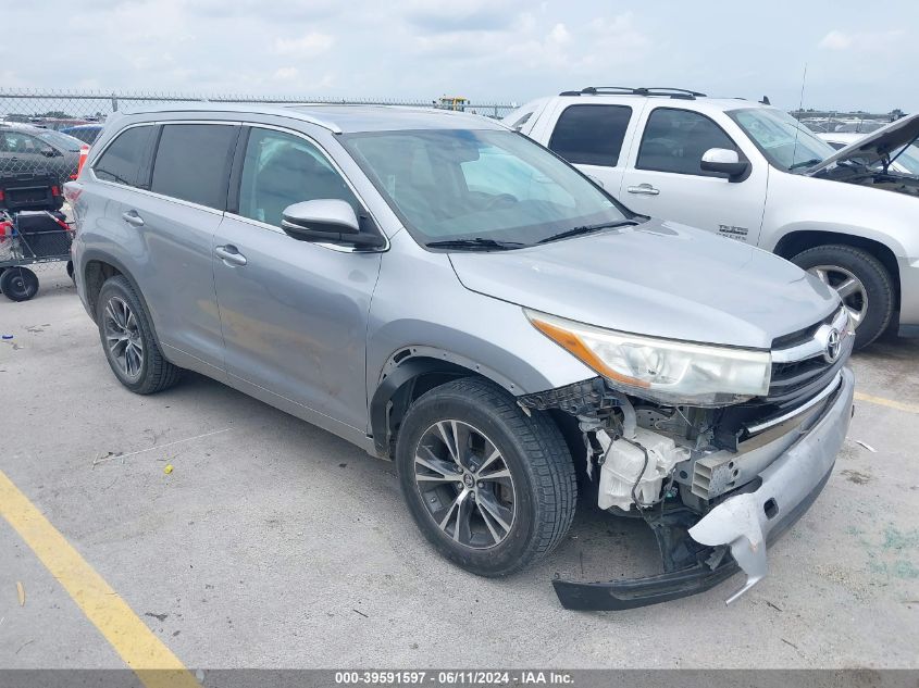 2016 TOYOTA HIGHLANDER XLE V6