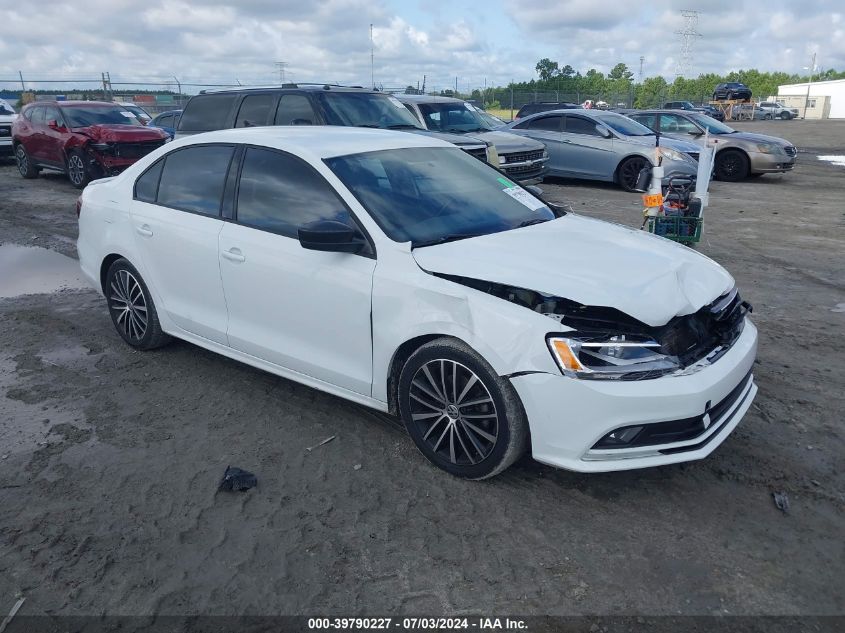 2016 VOLKSWAGEN JETTA 1.8T SPORT