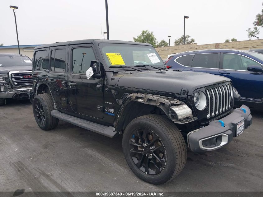 2022 JEEP WRANGLER 4XE UNLIMITED SAHARA 4X4