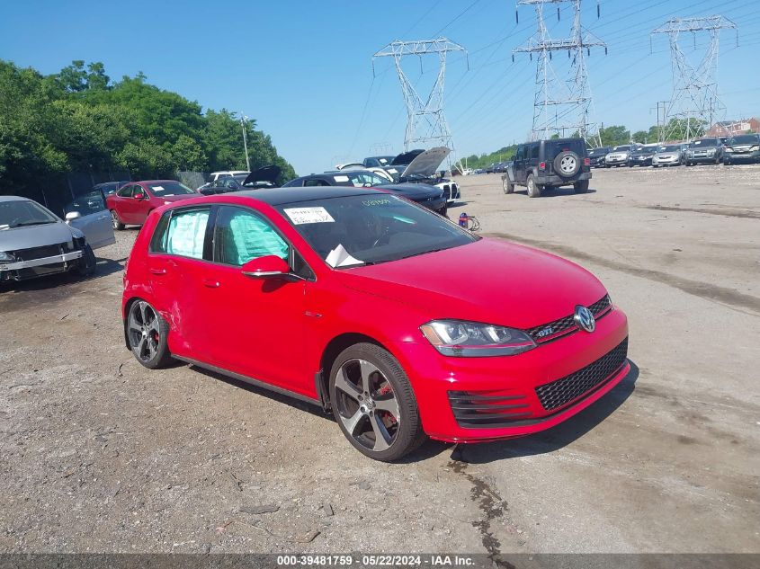 2015 VOLKSWAGEN GOLF GTI 2.0T SE 4-DOOR