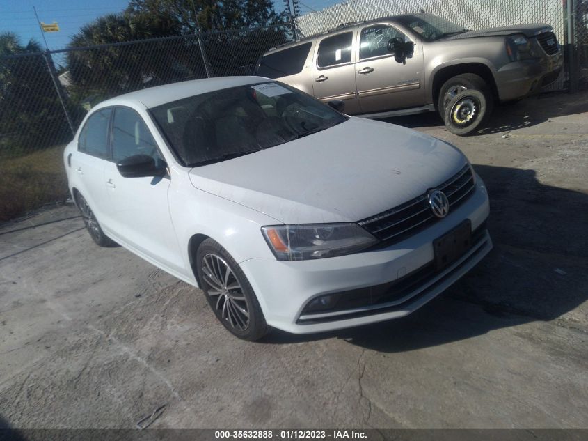 2016 VOLKSWAGEN JETTA 1.8T SPORT