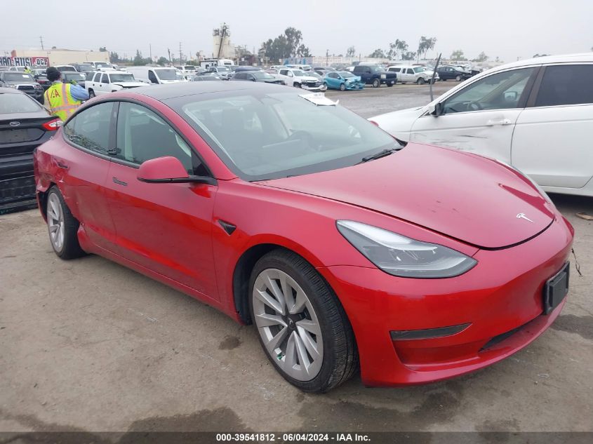 2022 TESLA MODEL 3 REAR-WHEEL DRIVE