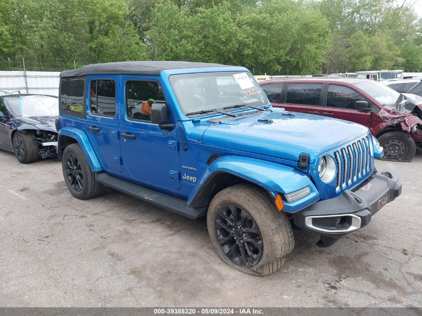 2021 JEEP WRANGLER 4XE UNLIMITED SAHARA 4X4