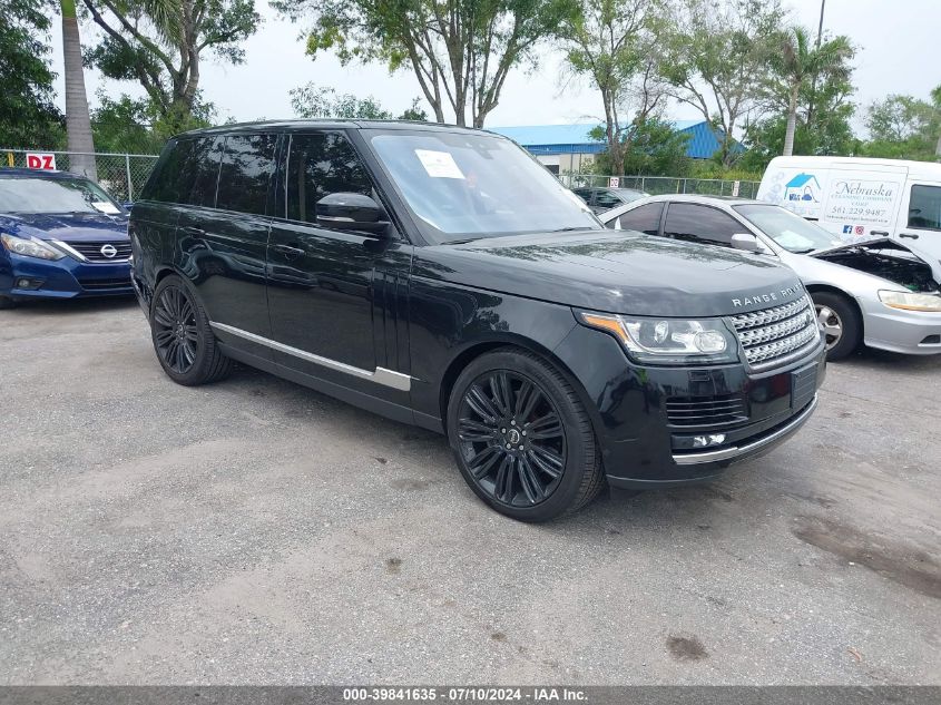 2017 LAND ROVER RANGE ROVER 3.0L V6 SUPERCHARGED HSE