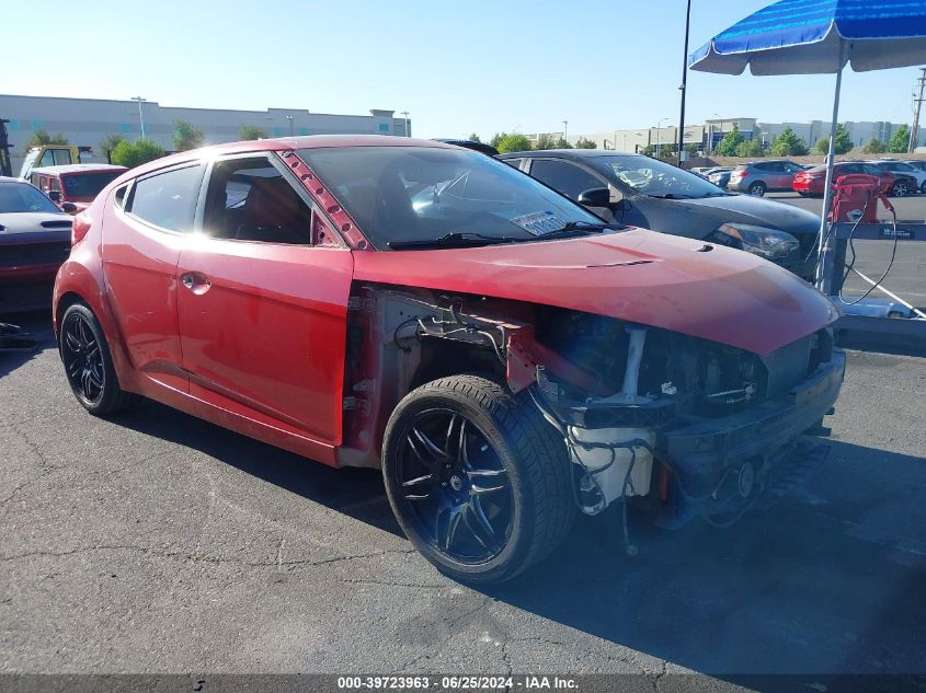 2012 HYUNDAI VELOSTER BASE W/RED/BLACK