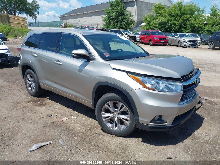 2015 TOYOTA HIGHLANDER LE/LE PLUS