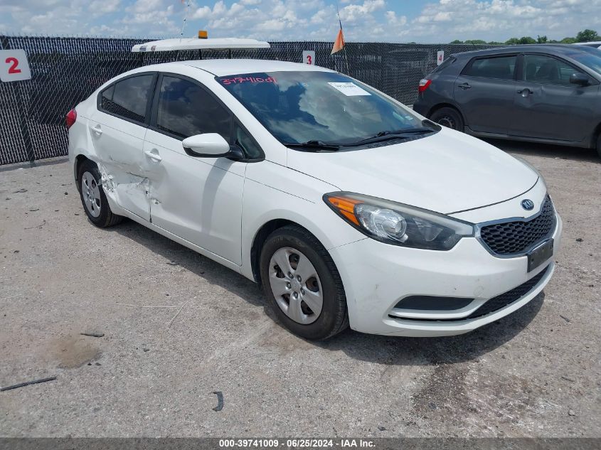 2016 KIA FORTE LX