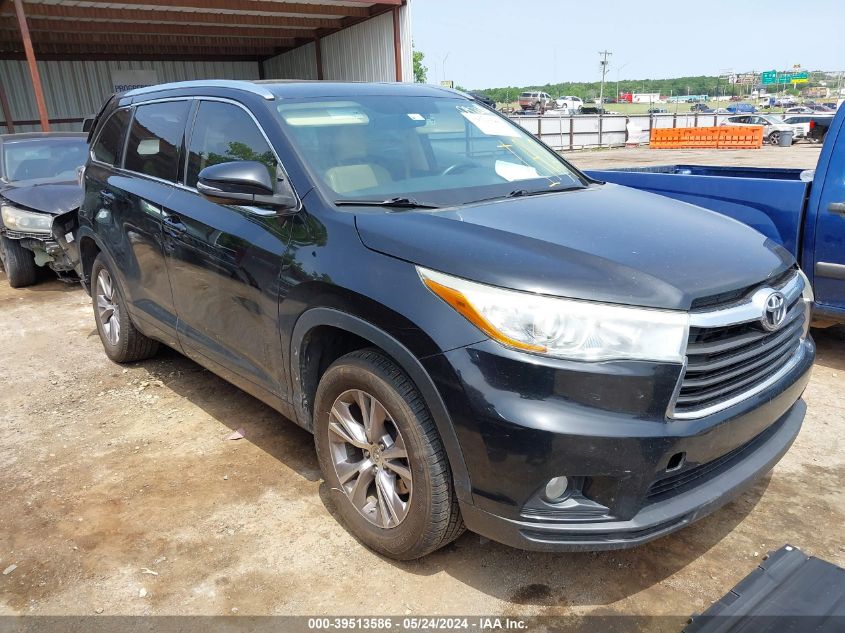 2015 TOYOTA HIGHLANDER XLE V6