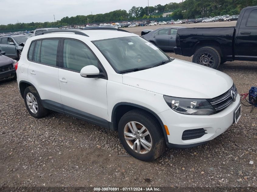 2016 VOLKSWAGEN TIGUAN S