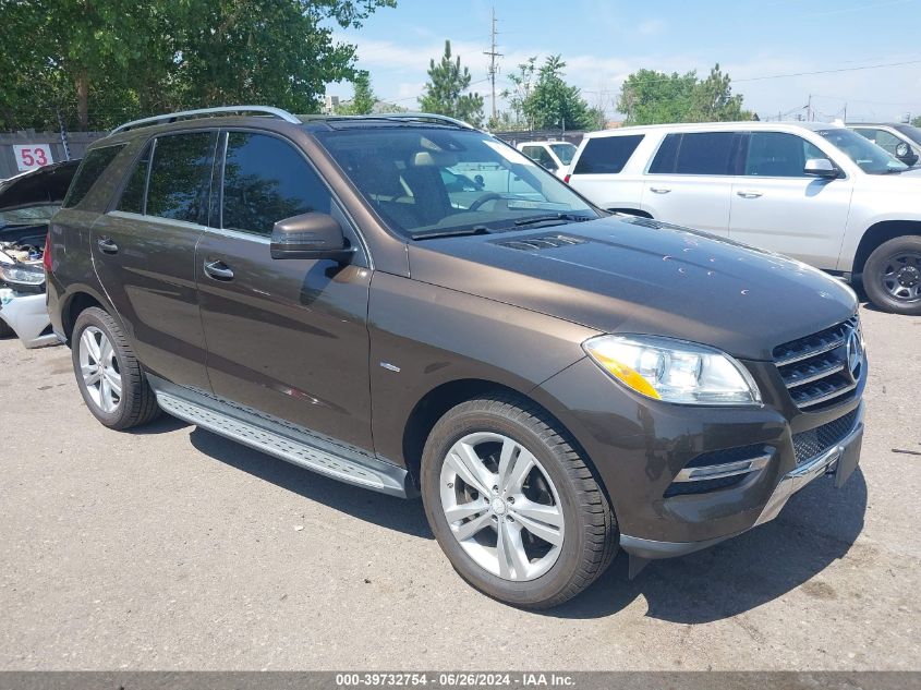 2012 MERCEDES-BENZ ML 350 4MATIC