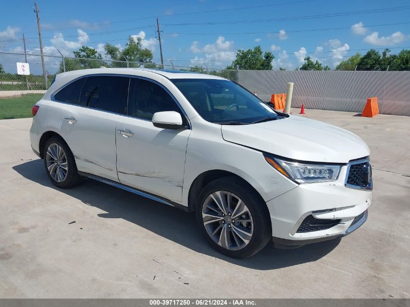 2018 ACURA MDX TECHNOLOGY PACKAGE   ACURAWATCH PLUS PKG