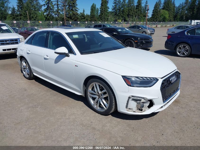 2023 AUDI A4 PREMIUM PLUS 45 TFSI S LINE QUATTRO S TRONIC