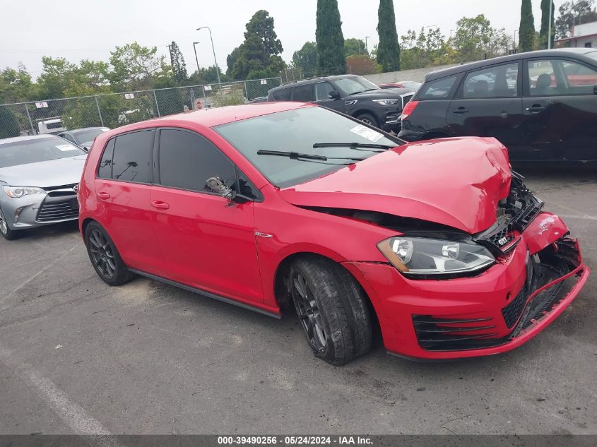 2017 VOLKSWAGEN GOLF GTI AUTOBAHN 4-DOOR/S 4-DOOR/SE 4-DOOR/SPORT 4-DOOR