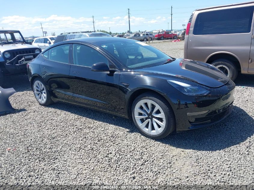 2022 TESLA MODEL 3 LONG RANGE DUAL MOTOR ALL-WHEEL DRIVE