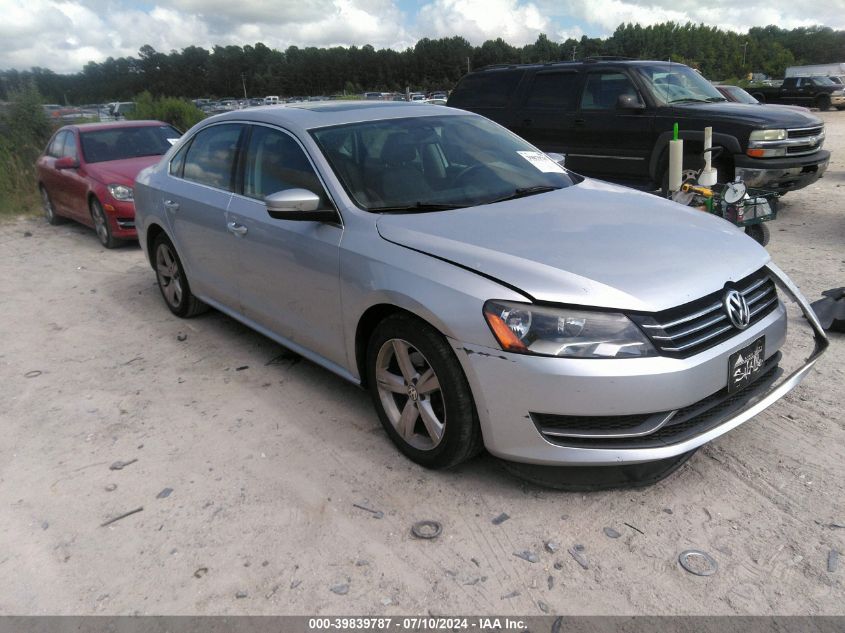 2013 VOLKSWAGEN PASSAT 2.5L SE