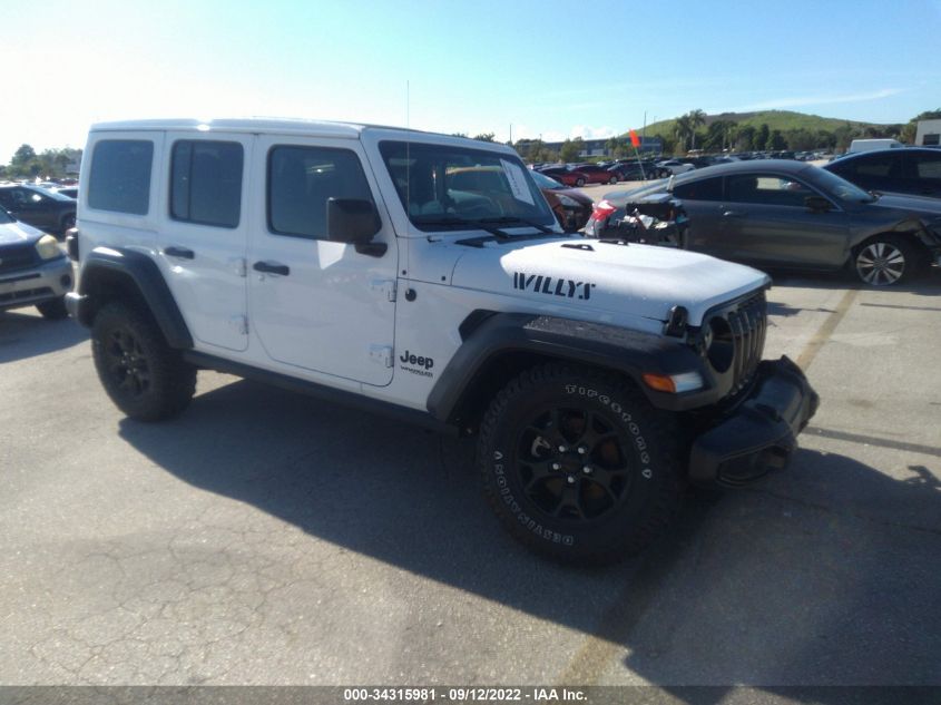 2021 JEEP WRANGLER UNLIMITED WILLYS 4X4