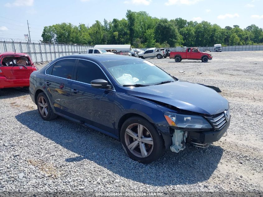 2013 VOLKSWAGEN PASSAT 2.5L SE