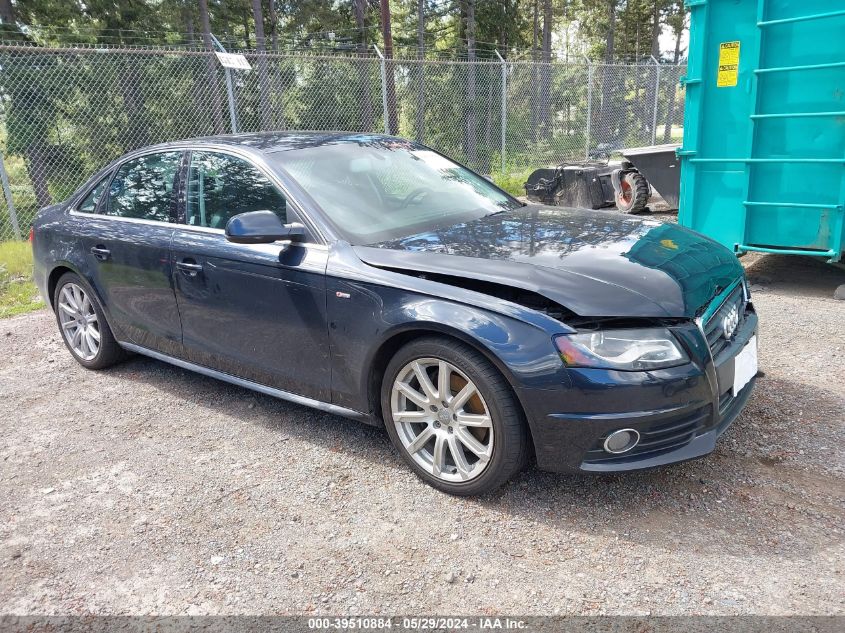 2012 AUDI A4 2.0T PREMIUM