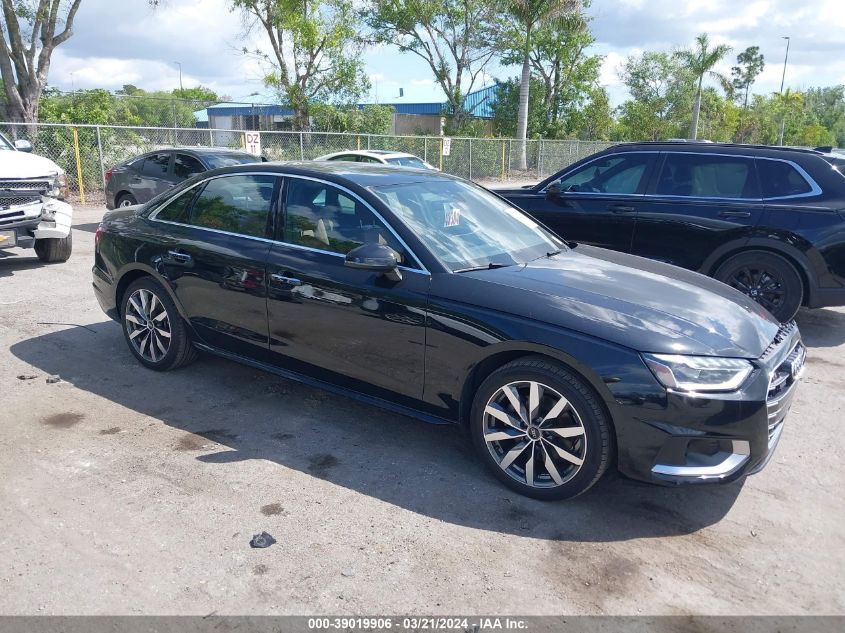 2023 AUDI A4 PREMIUM PLUS 40 TFSI QUATTRO S TRONIC