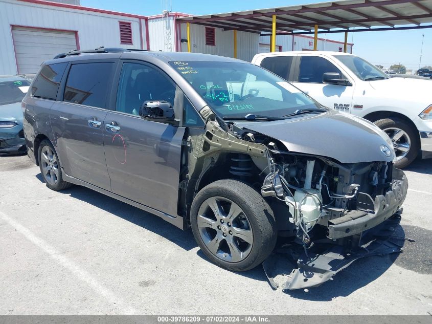 2015 TOYOTA SIENNA SE 8 PASSENGER