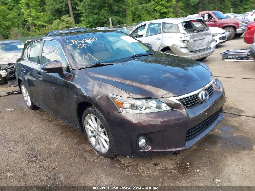 2012 LEXUS CT 200H PREMIUM