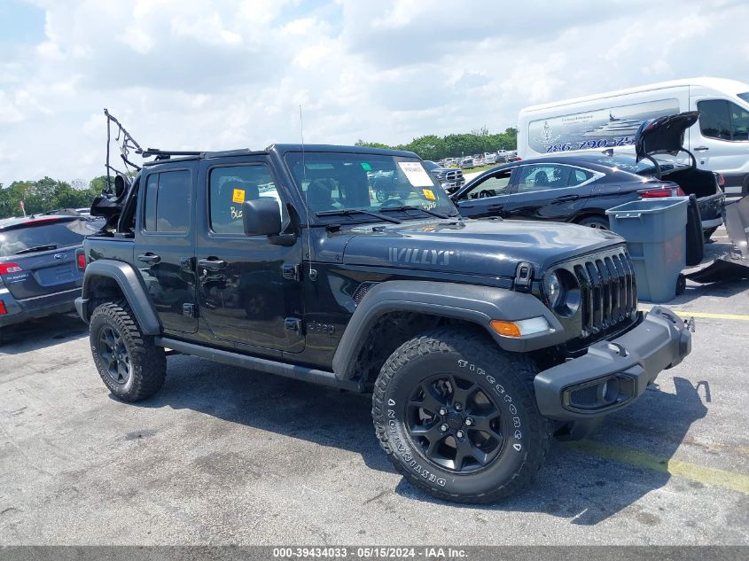 2022 JEEP WRANGLER UNLIMITED WILLYS 4X4