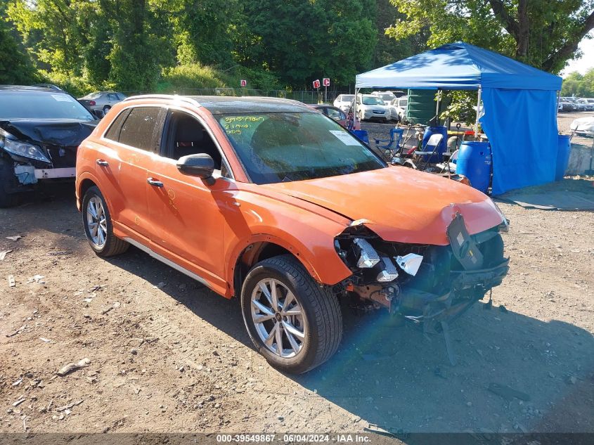 2021 AUDI Q3 PREMIUM 45 TFSI S LINE QUATTRO TIPTRONIC