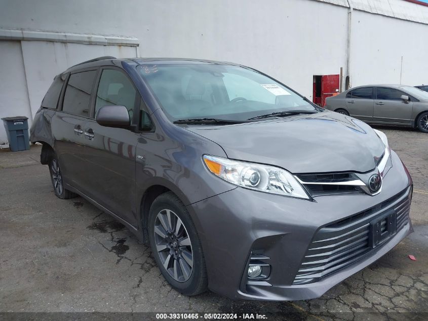 2018 TOYOTA SIENNA XLE 7 PASSENGER