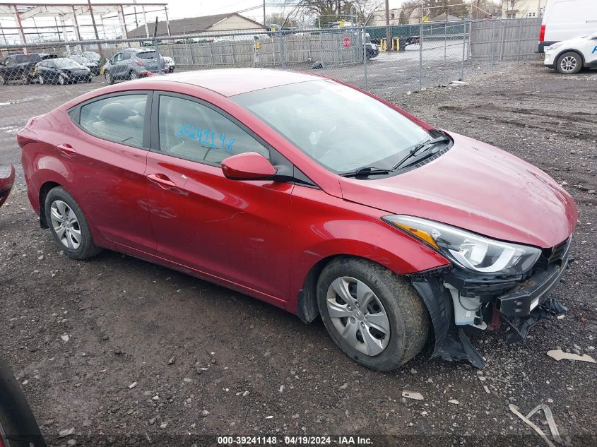 2016 HYUNDAI ELANTRA SE