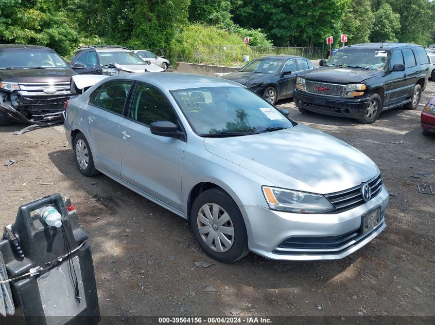 2015 VOLKSWAGEN JETTA 2.0L S