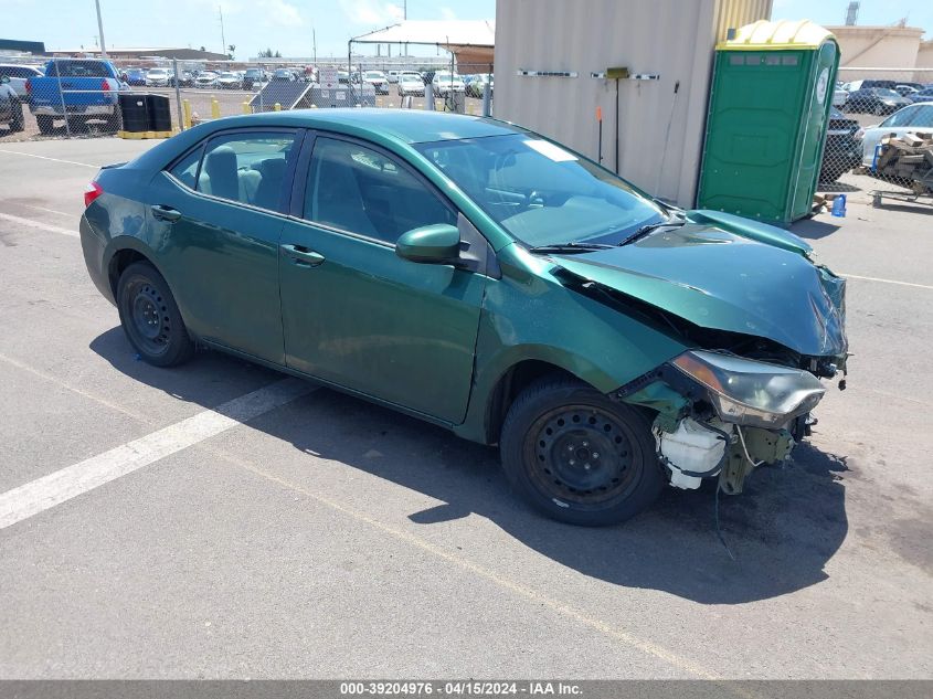 2014 TOYOTA COROLLA L/LE/LE PLUS/LE PREMIUM/S/S PLUS/S PREMIUM