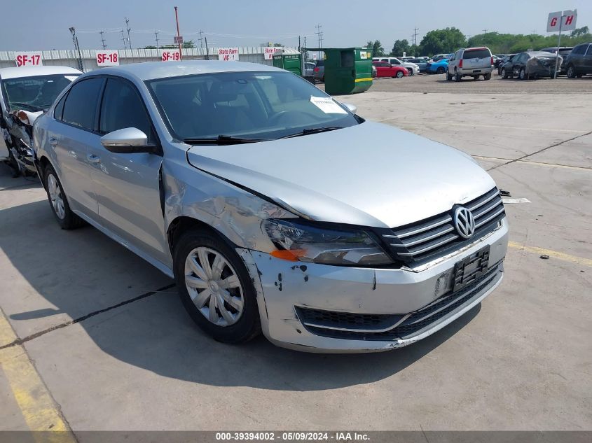 2012 VOLKSWAGEN PASSAT 2.5L S