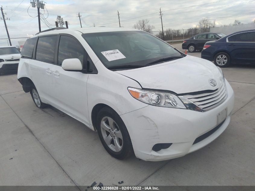 2017 TOYOTA SIENNA LE 8 PASSENGER