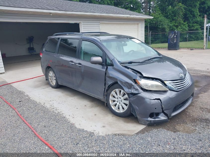 2012 TOYOTA SIENNA LIMITED 7 PASSENGER