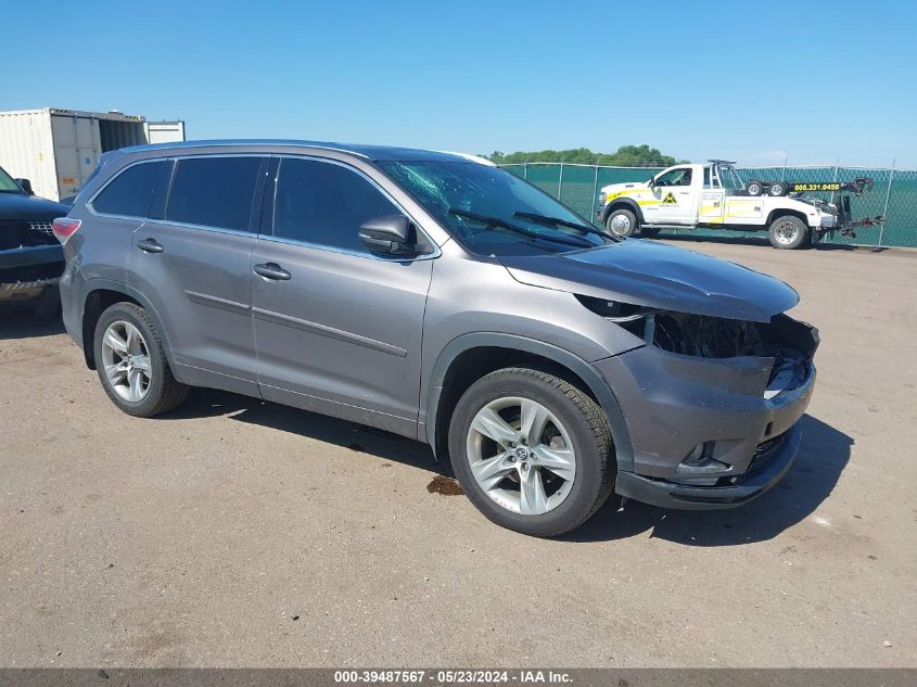 2016 TOYOTA HIGHLANDER LIMITED V6