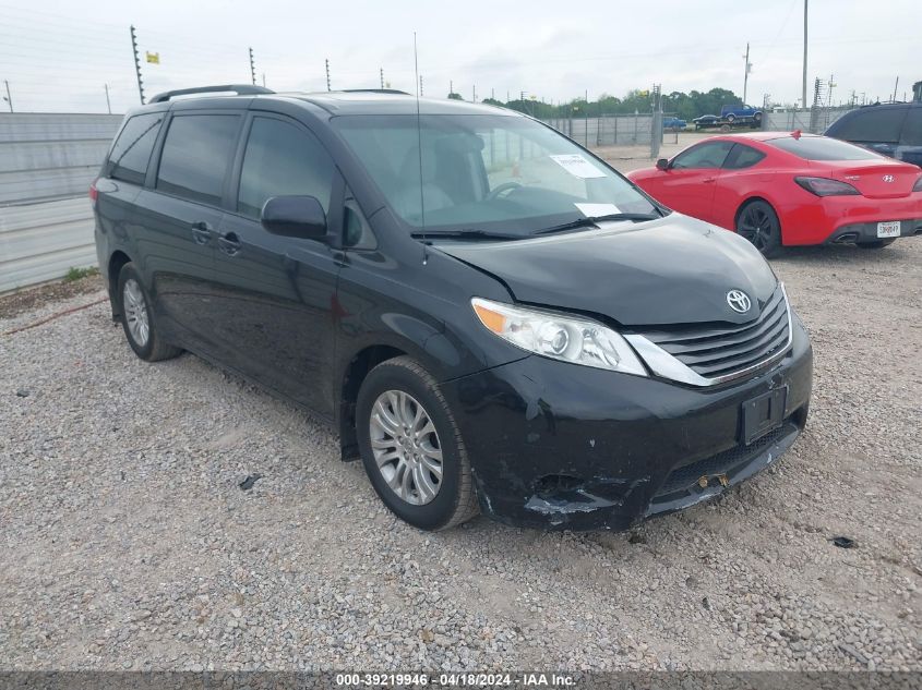 2014 TOYOTA SIENNA XLE V6 8 PASSENGER