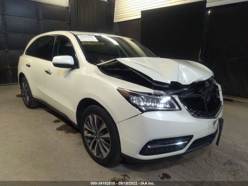 2016 ACURA MDX W/TECH/W/TECH/ACURAWATCH PLUS