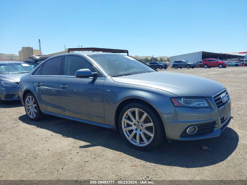 2012 AUDI A4 2.0T PREMIUM