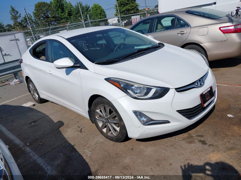 2016 HYUNDAI ELANTRA SE